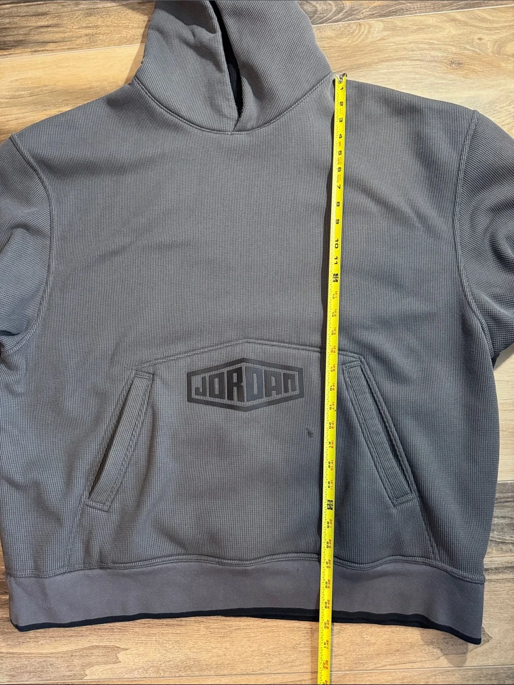 Nike Air Jordan MJ Sport DNA Pullover Hoodie Men's 3XL Iron Grey Waffle Knit